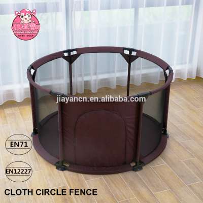 EN-12227 circle round style cloth playpen baby safety fence