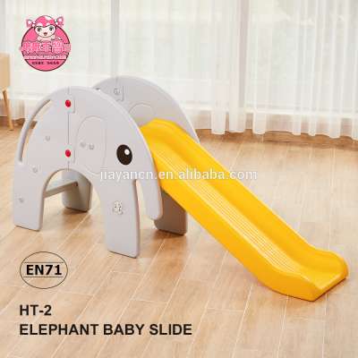 Grey and Yellow elephant special slide plastic indoor kids slide