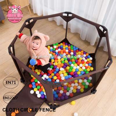 Hexagonal style cloth play yard good baby playpen