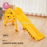 Good quality giraffe appearance plastic outdoor and indoor kids slide