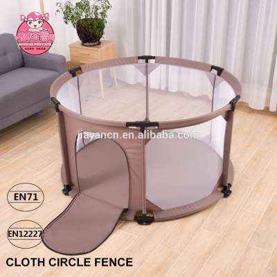 EN-12227 and ASTM round style cloth play yard good baby playpen