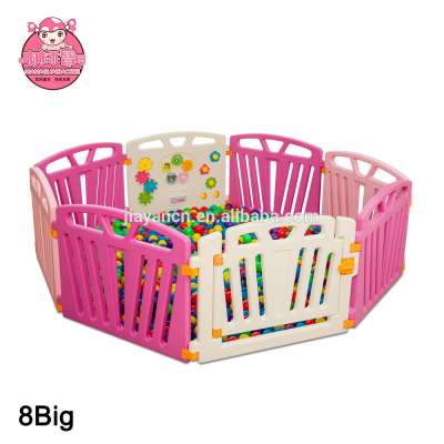 Plastic colorful play pen baby playpen